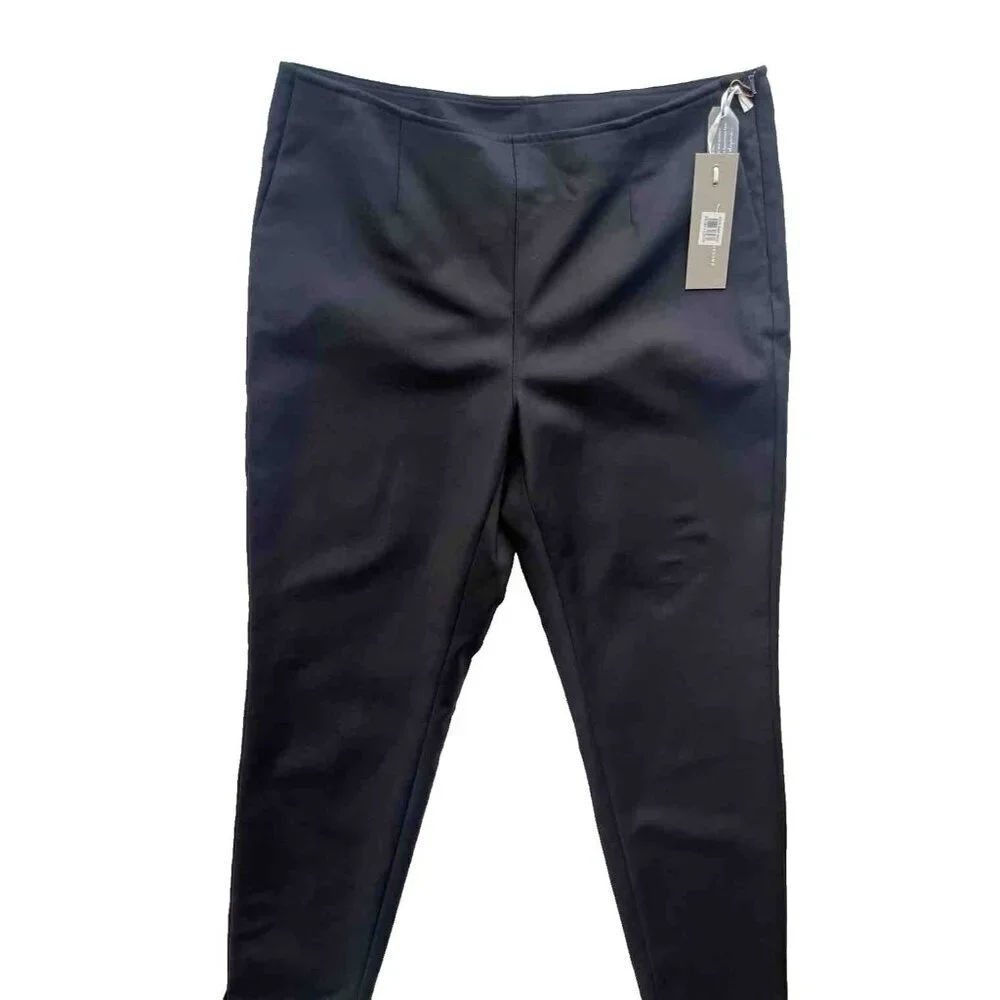 Emerson Rose Women's Black Knit Twill Woven Ankle Slim Pants Trousers Size 4 - Picture 8 of 14